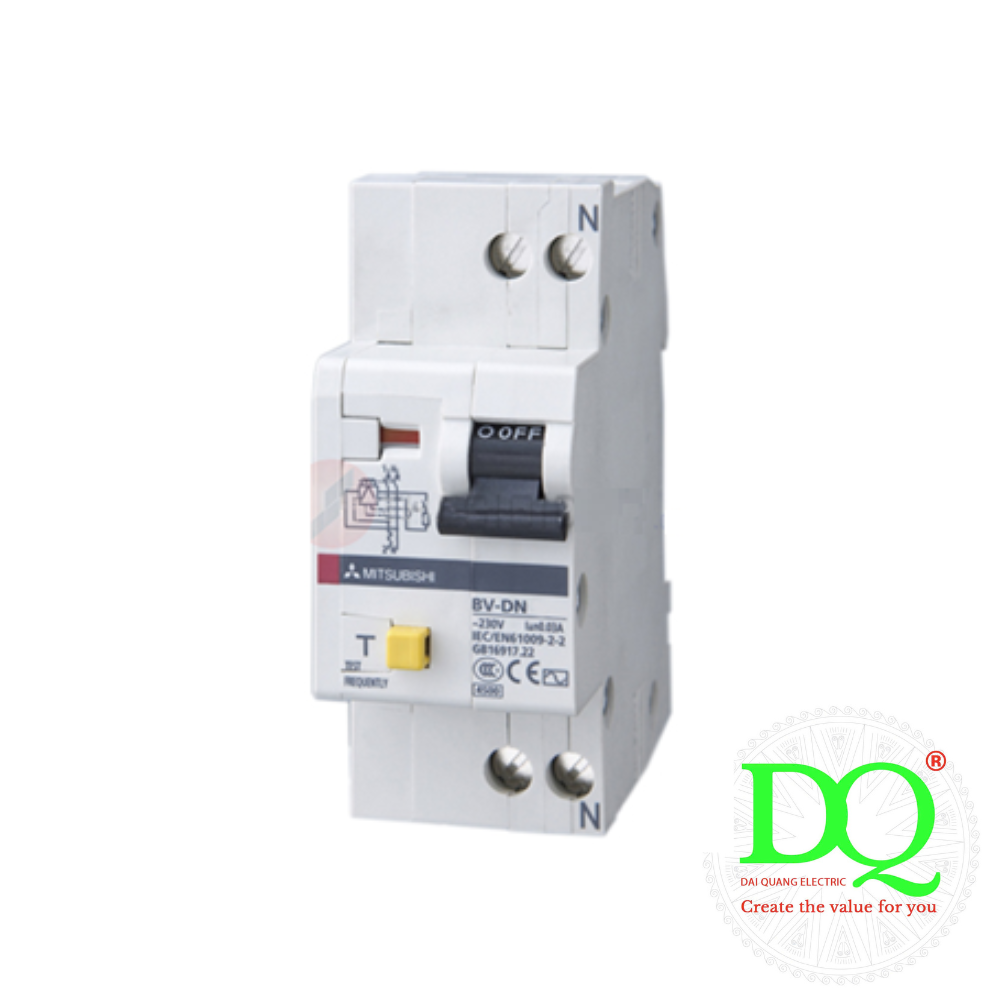 Cầu dao chống giật - RCBO - RCCB - MITSUBISHI BV-D-2P 40A 30mA