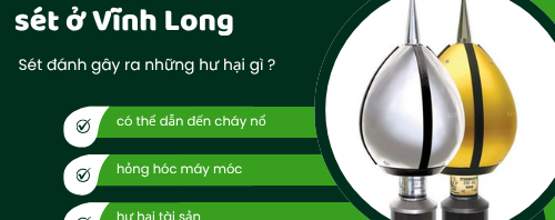 LẮP ĐẶT THIẾT BỊ CHỐNG SÉT Ở VĨNH LONG