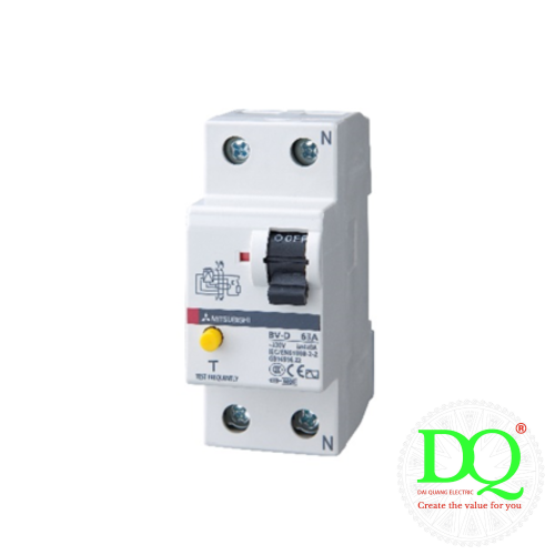 Cầu dao chống giật - RCBO - RCCB - MITSUBISHI BV-D-2P 63A 30mA Cầu dao chống giật - RCBO - RCCB - MITSUBISHI BV-D-2P 63A 30mA