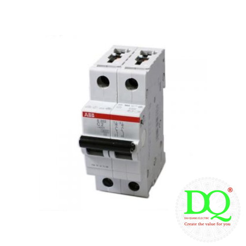Cầu dao điện ABB - MCB 2P 20A 4.5kA SH202L-C20 Cầu dao điện ABB - MCB 2P 20A 4.5kA SH202L-C20
