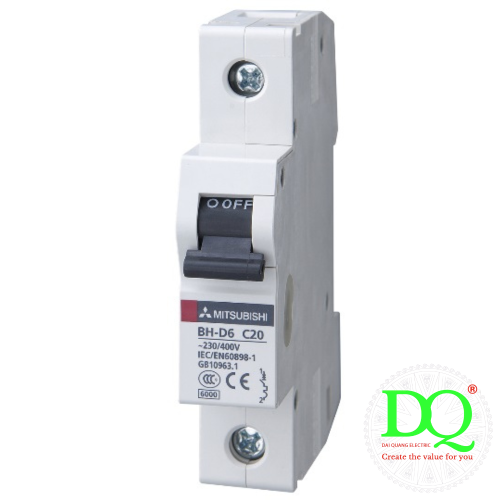 MCB MITSUBISHI BH-D6 1P 0.5A MCB MITSUBISHI BH-D6 1P 0.5A