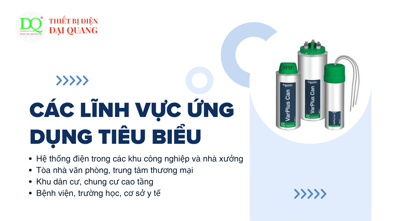 Các lĩnh vực ứng dụng tiêu biểu tại Thiết bị điện Đại Quang