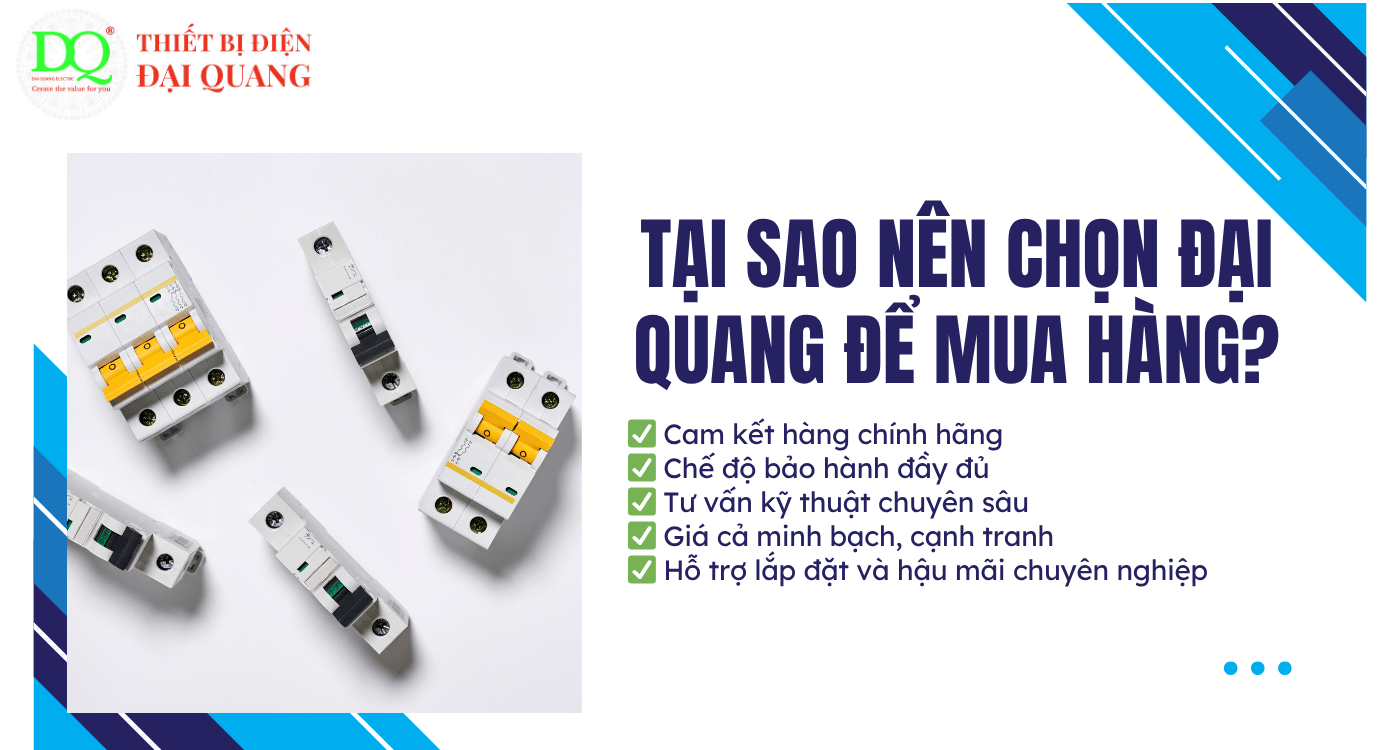 Mua MCB Schneider 2P 25A chính hãng ở đâu? tại Thiết bị điện Đại Quang