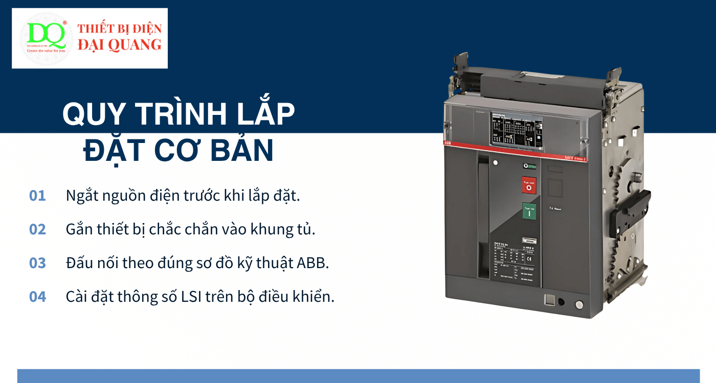 Quy trình lắp đặt cơ bản tại Thiết bị điện Đại Quang