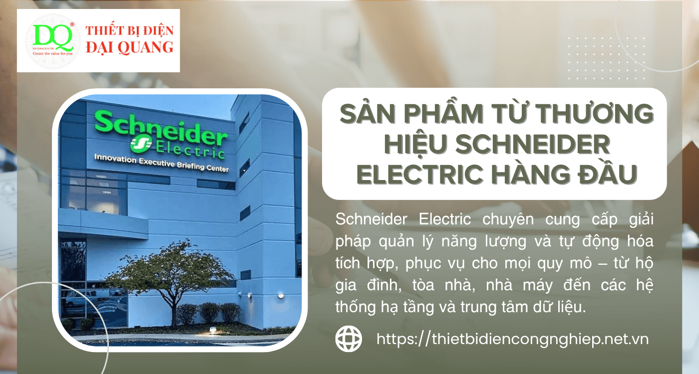 Sản phẩm từ thương hiệu Schneider Electric hàng đầu tại Thiết bị điện Đại Quang