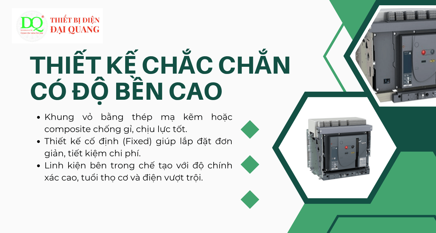 Thiết kế chắc chắn – Độ bền cao tại Thiết bị điện Đại Quang