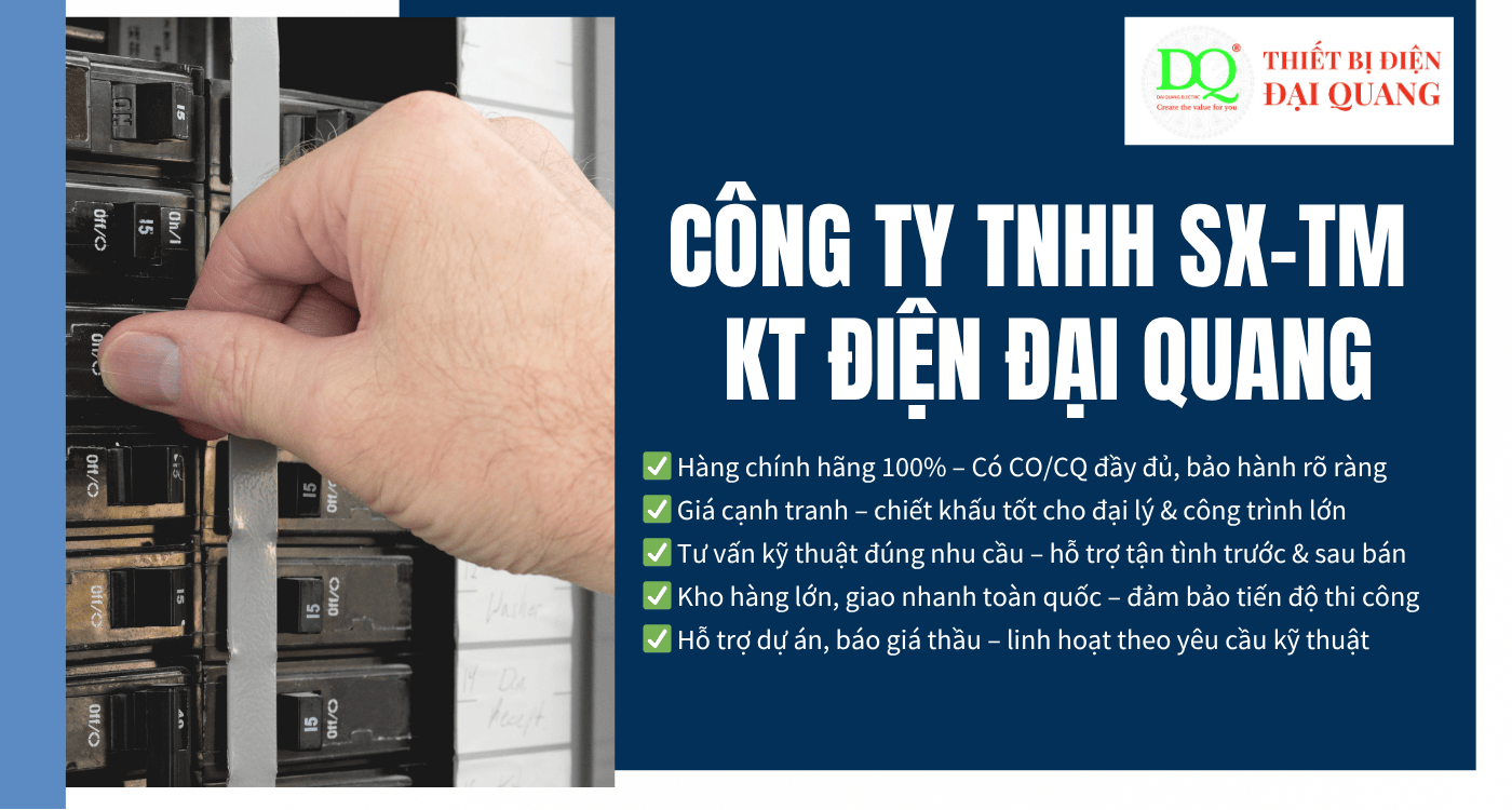 Thông tin liên hệ tại Thiết bị điện Đại Quang