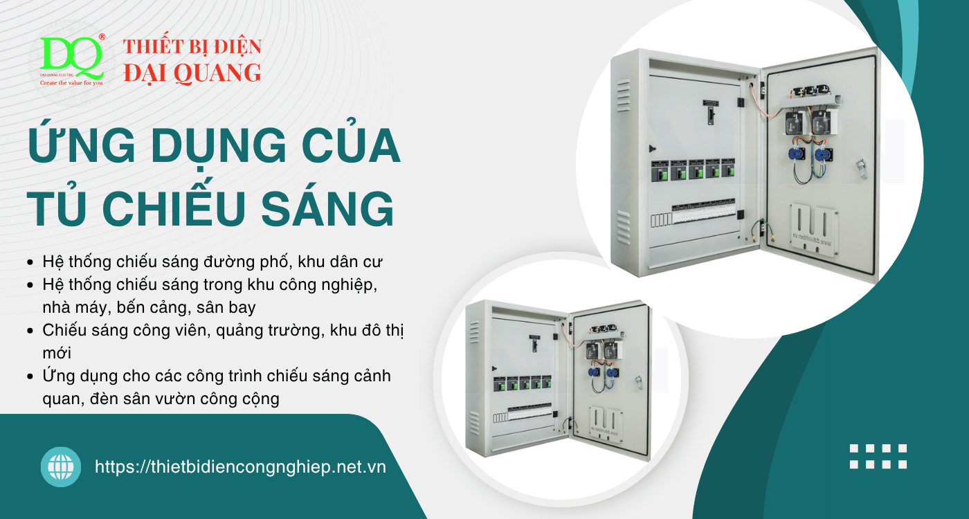 Ứng dụng của tủ chiếu sáng tại Thiết bị điện Đại Quang