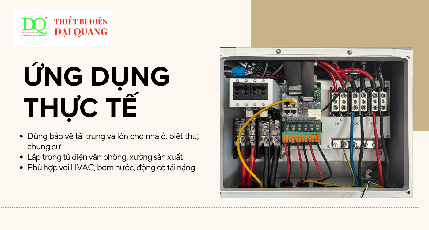 Ứng dụng thực tế tại Thiết bị điện Đại Quang