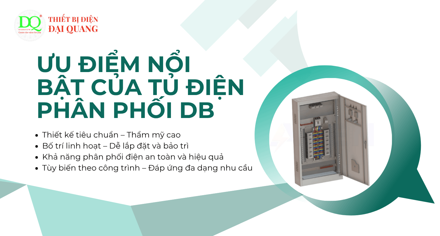Ưu điểm nổi bật của Tủ điện phân phối DB tại Thiết bị điện Đại Quang