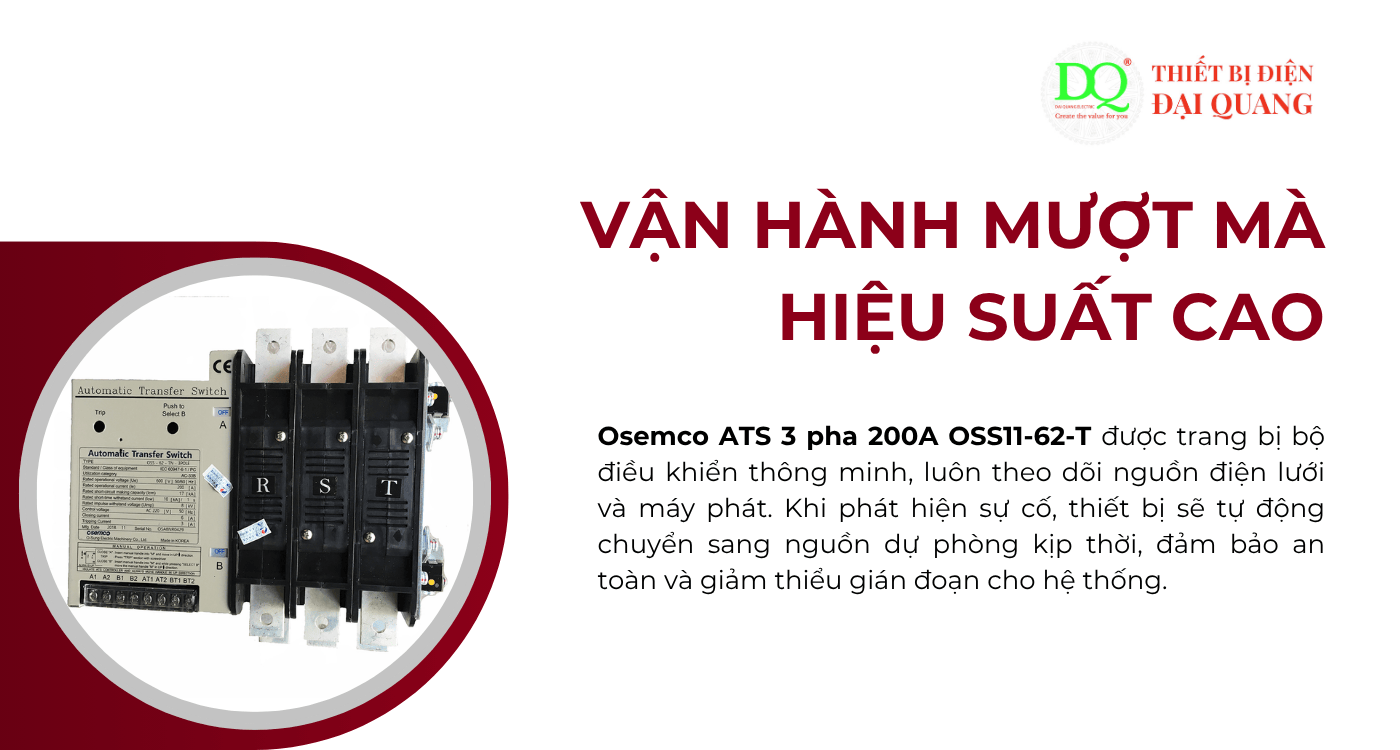 Vận hành mượt mà, hiệu suất cao tại Thiết bị điện Đại Quang