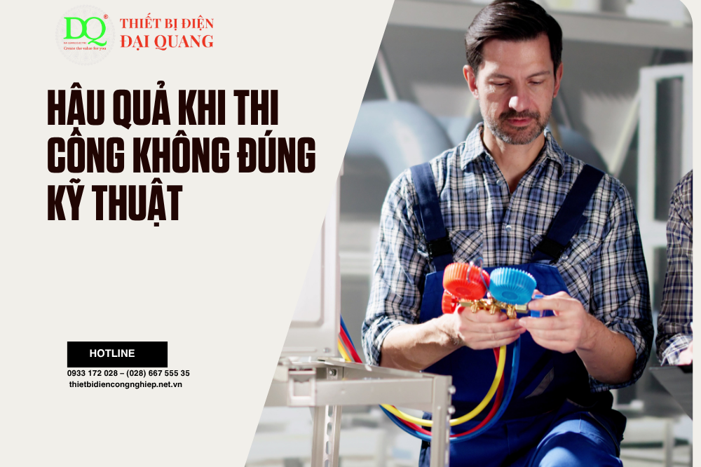 Thi công lắp đặt hệ thống điện tại thiết bị điện đại quang