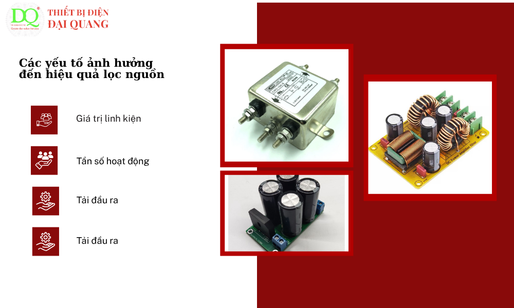 các yếu tố ảnh hưởng tại thiết bị điện đại quang