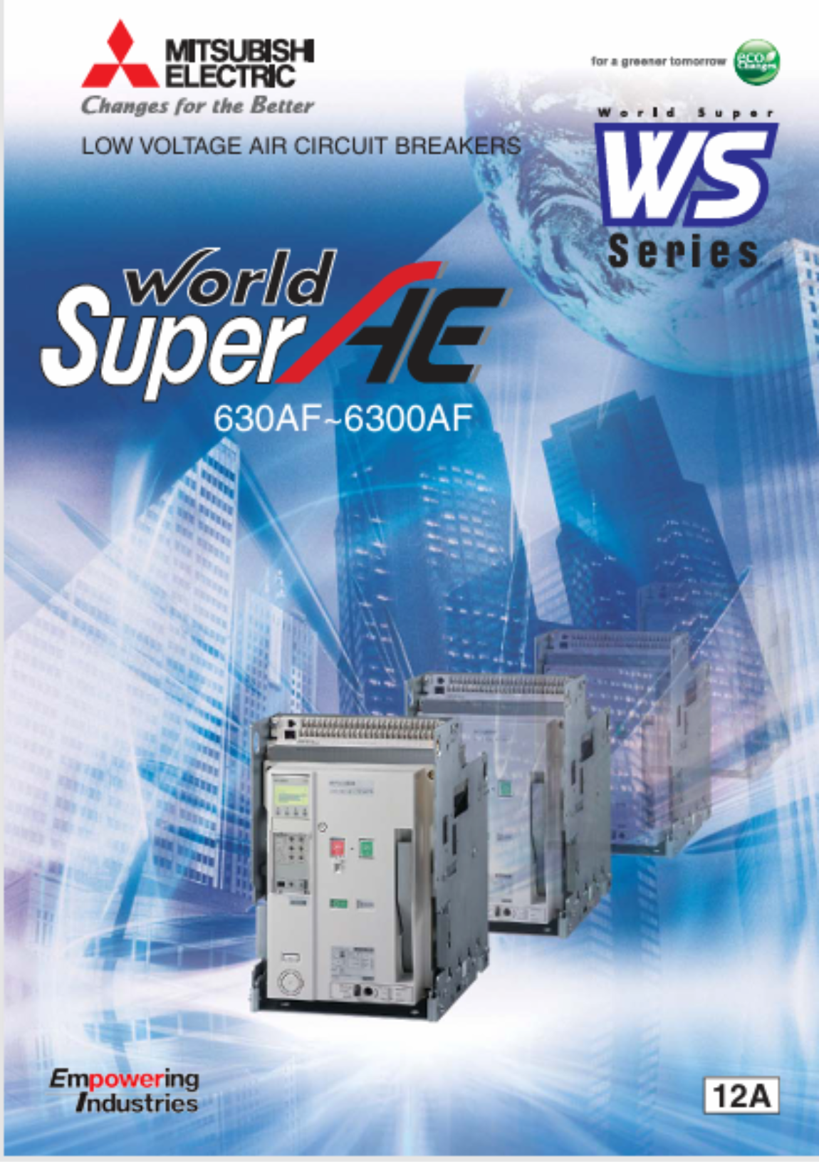 Catalogue Mitsubishi dòng ACB từ 630A-6300A