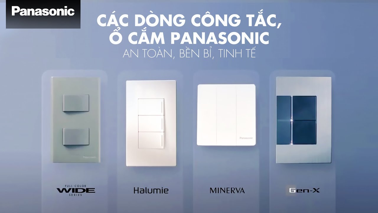 đa dạng các dòng công tắc ổ cắm panasonic an toàn