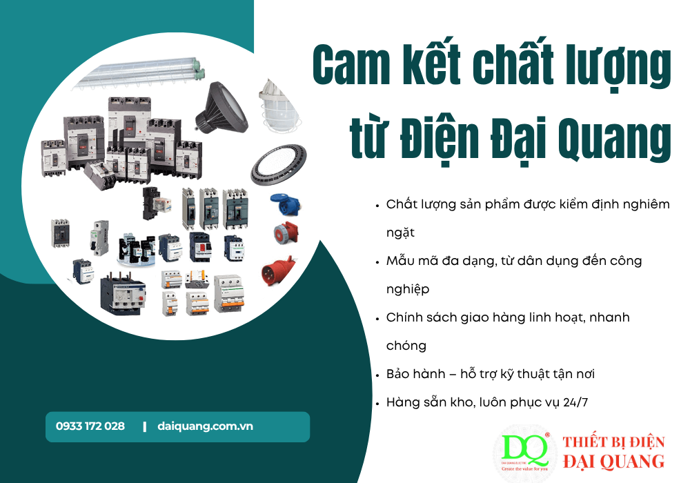 Cam kết chất lượng từ Điện Đại Quang tại thiết bị điện đại quang