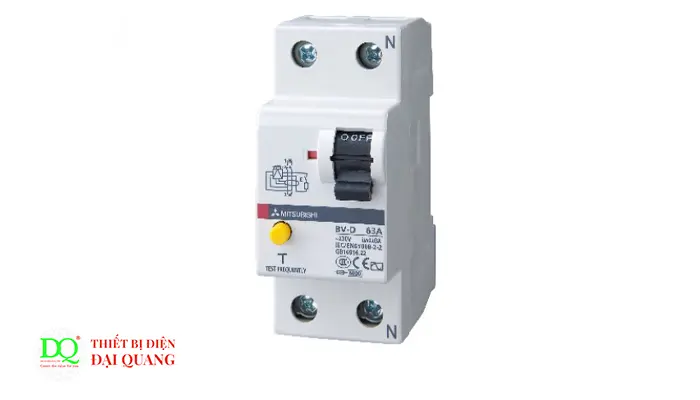 Cầu dao chống giật RCBO - RCCB Mitsubishi ABV-D 2P 25A 300mA tại Thiết Bị Điện Đại Quang