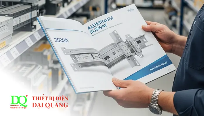 BUSWAY NHÔM 2500A-4W+50%E-AL tại Thiết Bị Điện Đại Quang