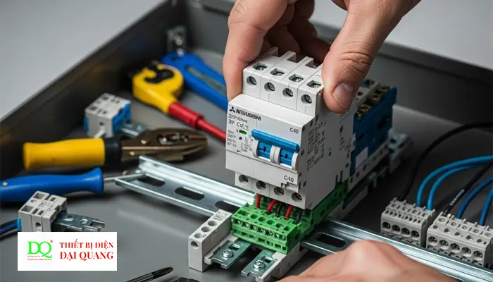 MCB MITSUBISHI BHW-T10 3P C40 tại Thiết Bị Điện Đại Quang.