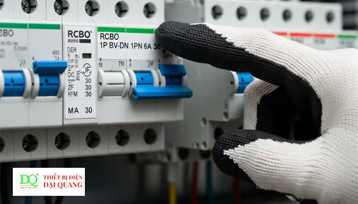 RCBO 1P BV-DN 1PN 6A 30 tại Thiết Bị Điện Đại Quang