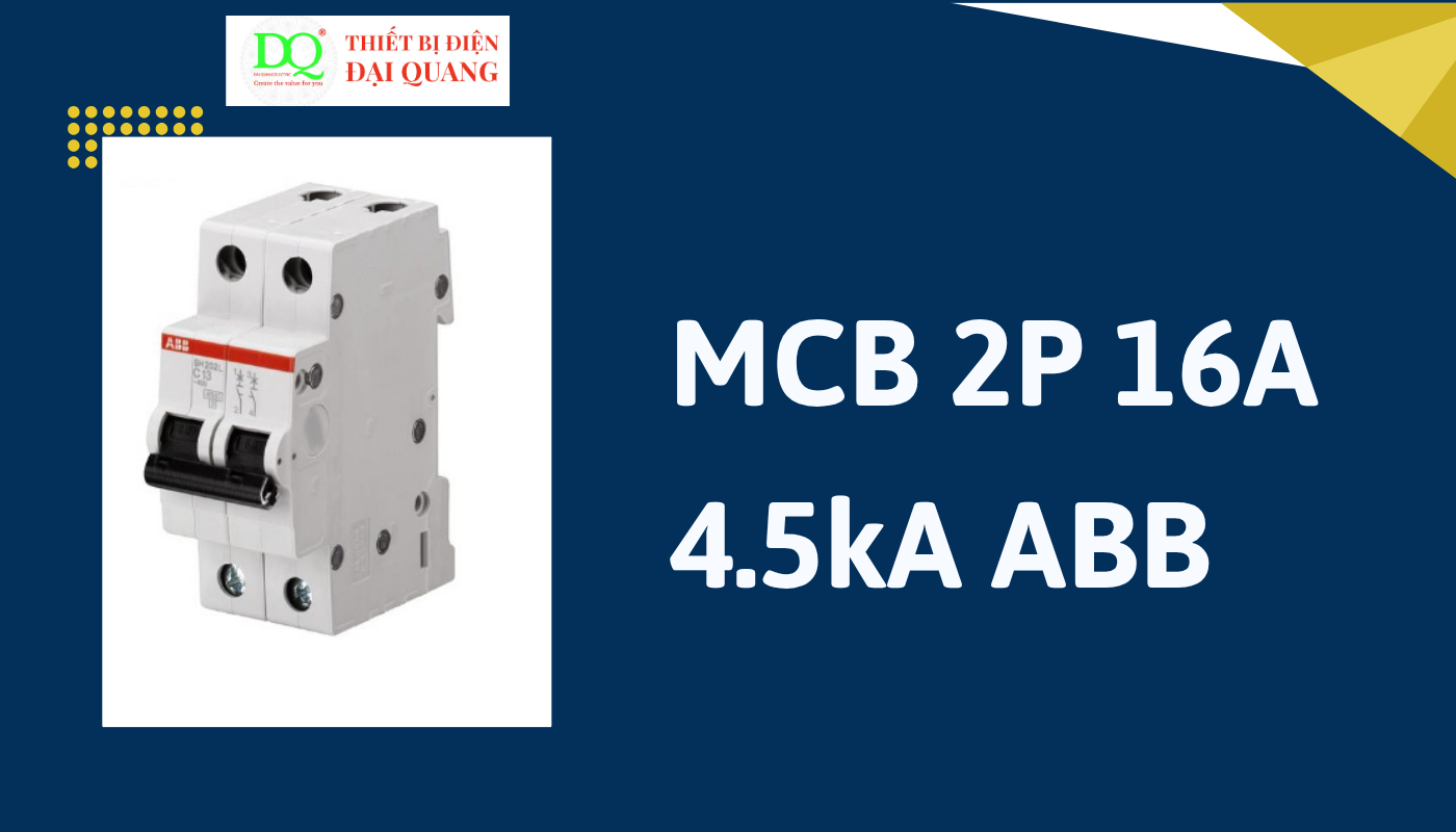 Thông số kỹ thuật chi tiết của ABB MCB 2P 20A 4.5kA tại thiết bị điện đại quang
