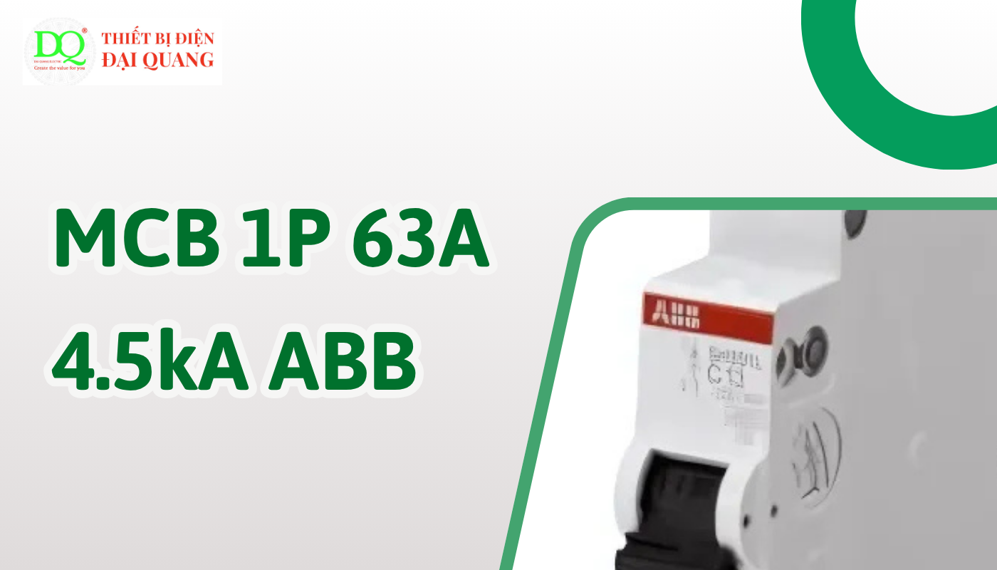 Thông số kỹ thuật MCB ABB 1P 40A 4.5kA tại thiết bị điện đại quang