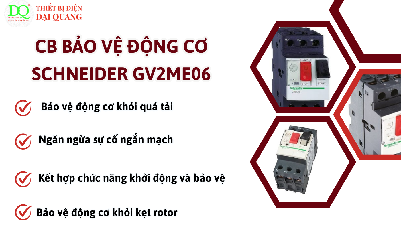 Ứng dụng của CB Schneider GV2ME06 trong công nghiệp tại thiết bị điện đại quang