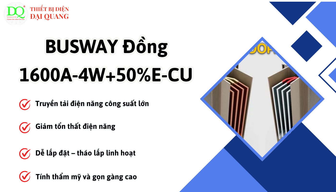 Ứng dụng rộng rãi của BUSWAY Đồng 1600A – 4W + 50%E – CU tại thiết bị điện đại quang