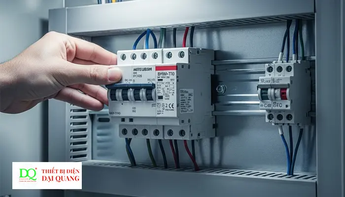 MCB MITSUBISHI BHW-T10 3P C40 tại Thiết Bị Điện Đại Quang.