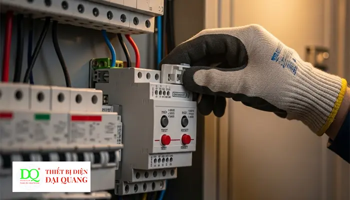 Cầu giao chống giật RCBO RCCB BV-DN 1PN 10A 30 tại Thiết Bị Điện Đại Quang.