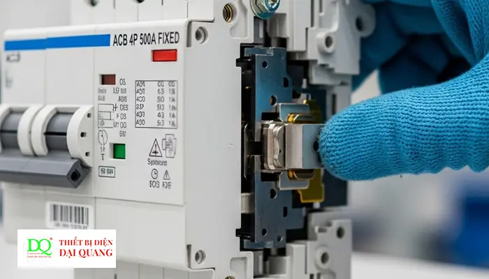 ACB 4P 500A 50kA FIXED tại Thiết Bị Điện Đại Quang.