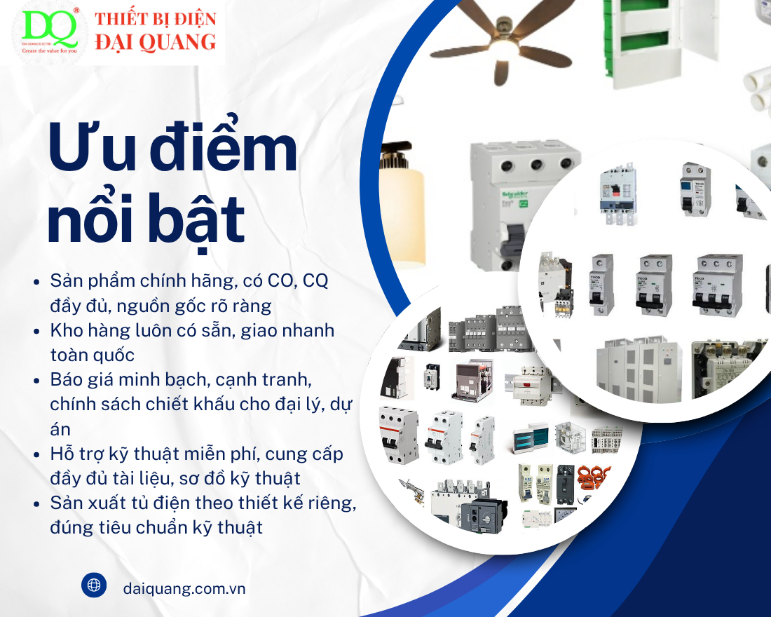Ưu điểm nổi bật tại thiết bị điện đại quang