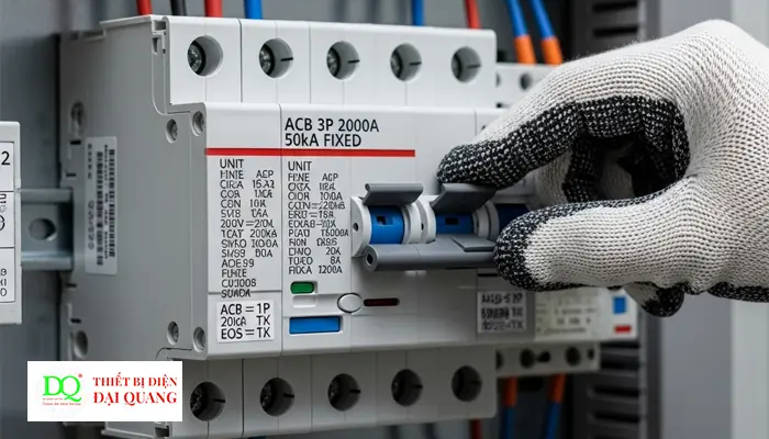 ACB 3P 2000A 50kA FIXED Thiết Bị Điện Đại Quang.