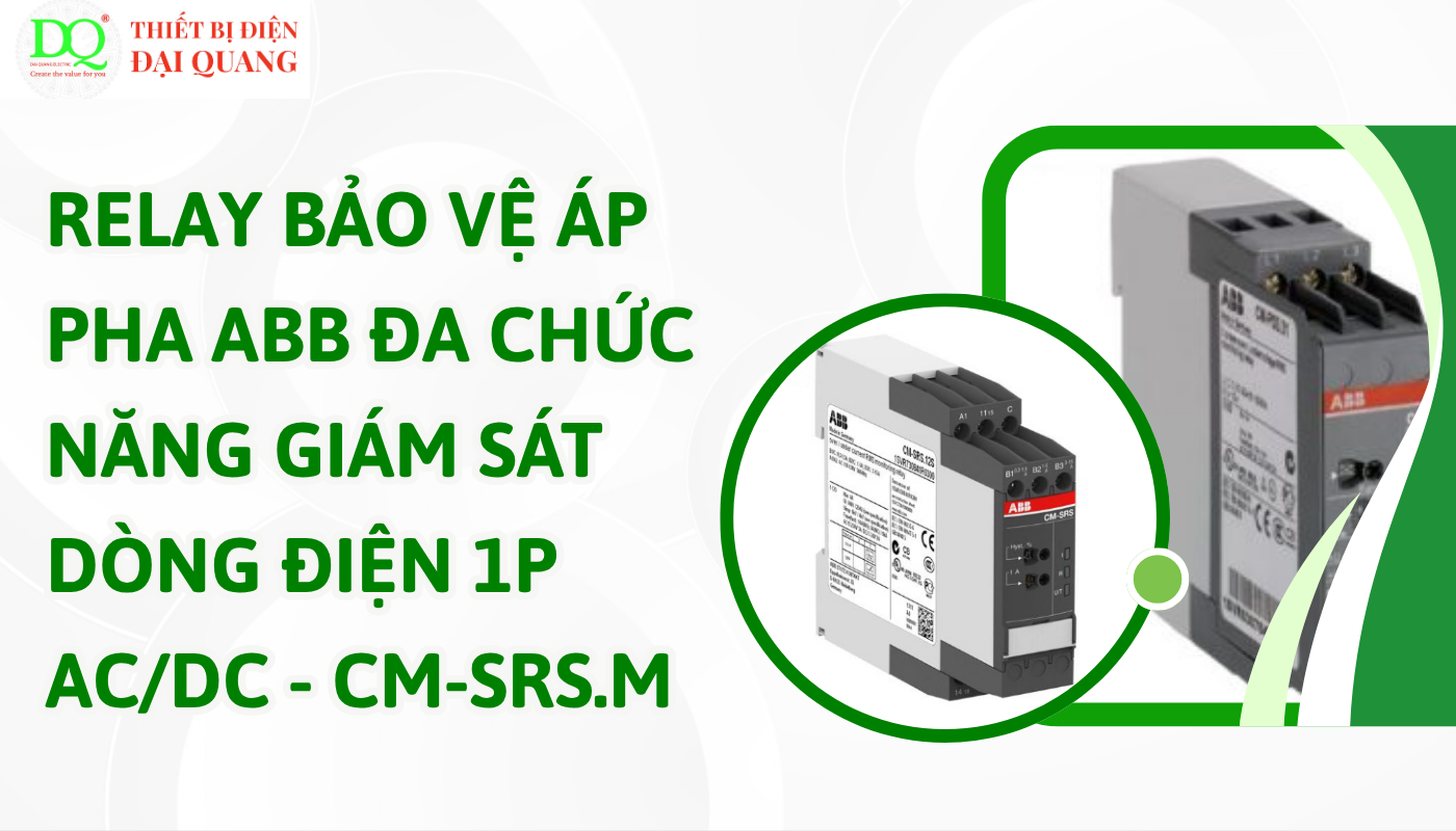 Ưu điểm vượt trội của Relay bảo vệ áp pha ABB CM-SRS.M tại thiết bị điện đại quang